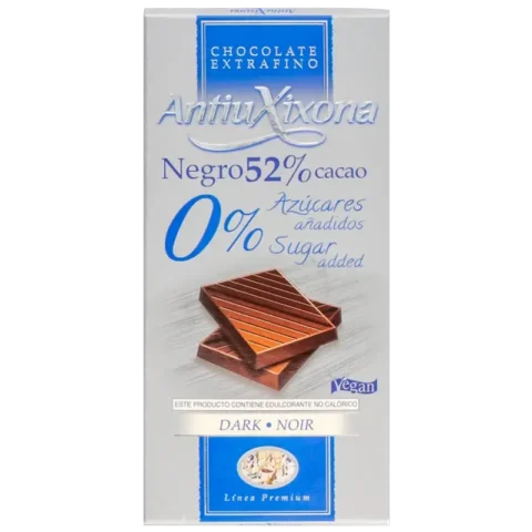 Antiuxixona Chocolat Noir 85% Cacao Sans Sucre 100g