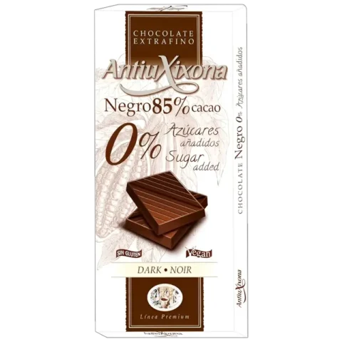 Antiuxixona Chocolat Noir 85% sans Sucre 100g