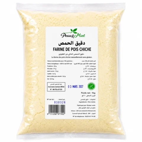 peau et miel farine de pois chiche 1kg