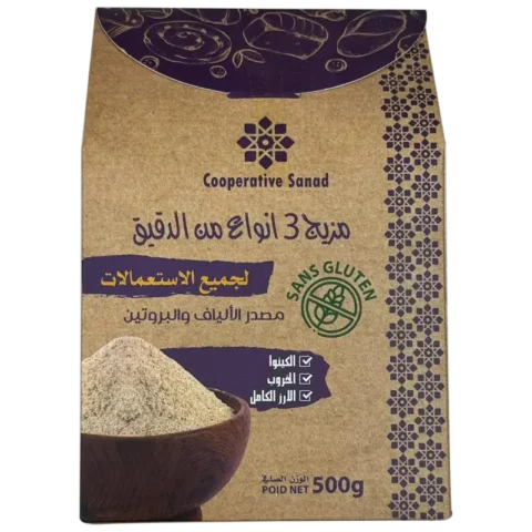 Cooperative Sanad Mélange de 3 Farines 500g