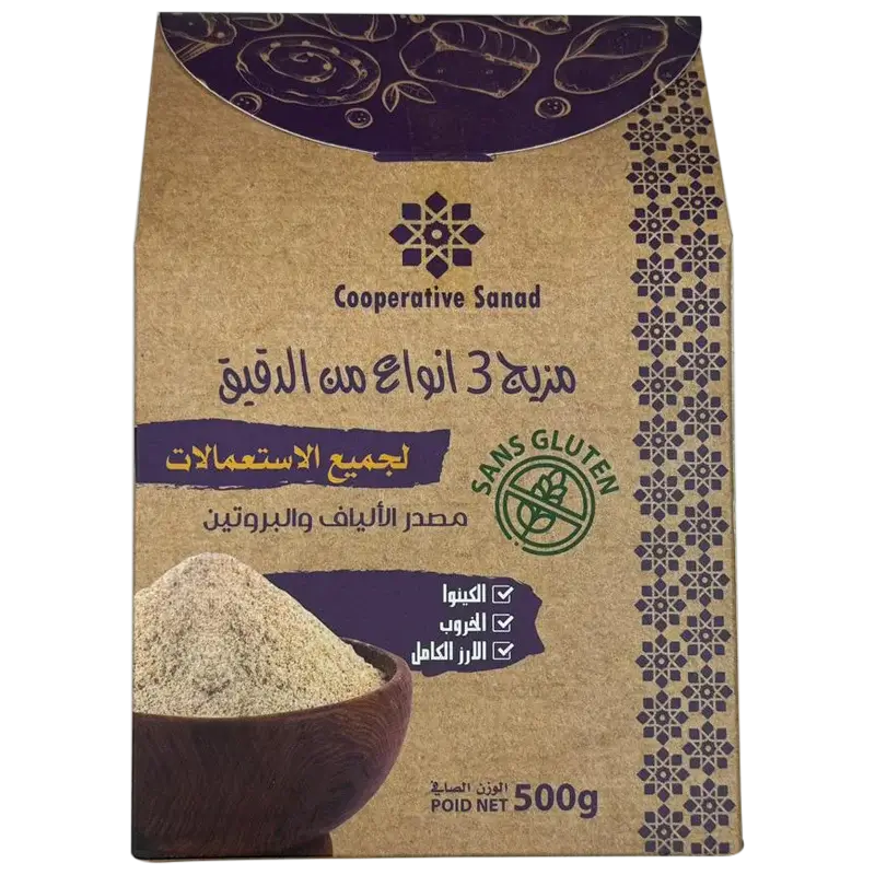 Cooperative Sanad Mélange de 3 Farines 500g