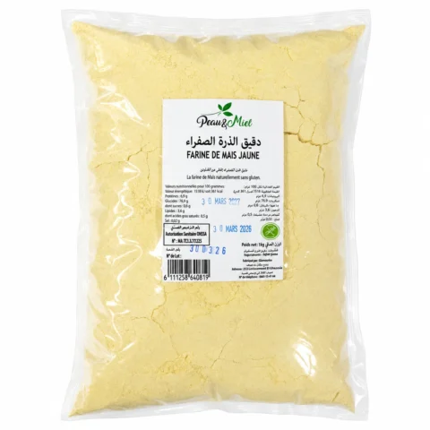 Peau Et Miel Farine de Maïs Jaune 1kg