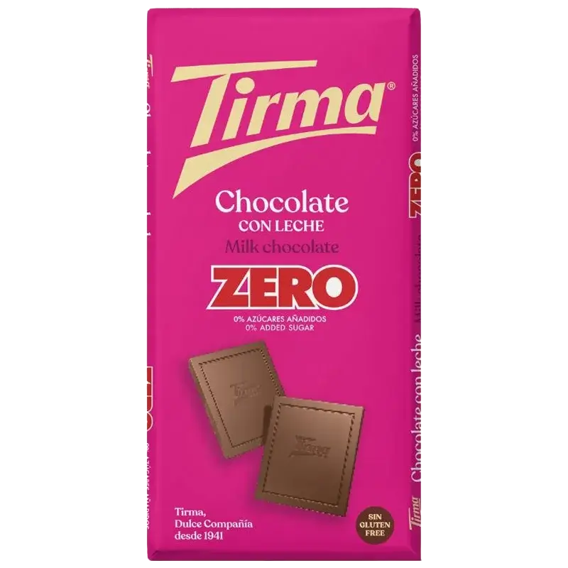 Tirma Chocolat Au Lait Sans Sucre 125g Tirma Chocolat Au Lait Sans Sucre 125g