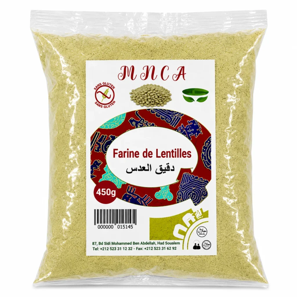 mnca farine de lentilles 450g