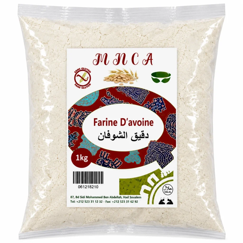 mnca farine d'avoine 1kg