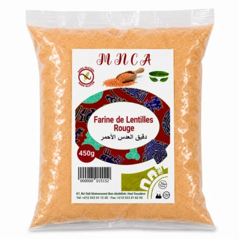 mnca farine de lentilles rouges 450g
