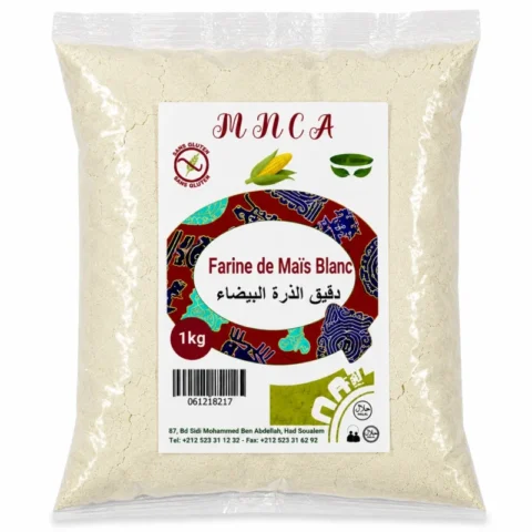 mnca farine de maïs blanc 1kg