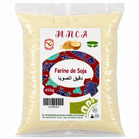 mnca farine de soja 450g