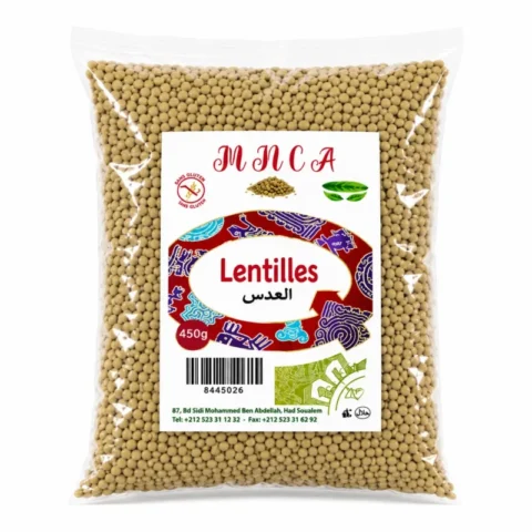 mnca lentilles 450g