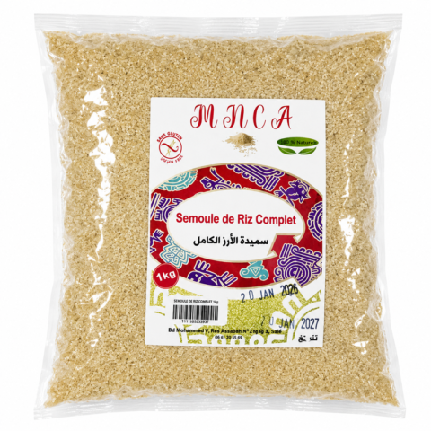 mnca semoule de riz complet