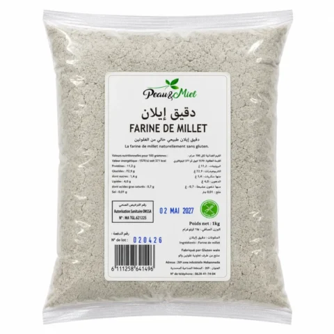 peau et miel farine de millet 1kg