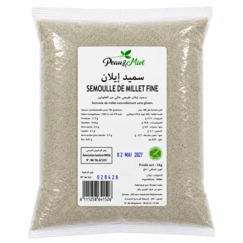 peau et miel semoule de millet fine 1kg
