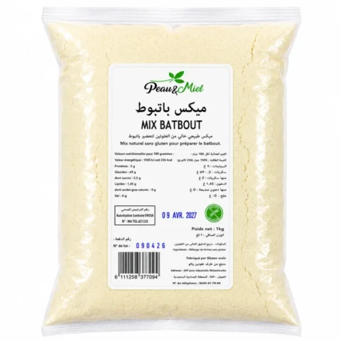 peau et miel mix batbout 1kg