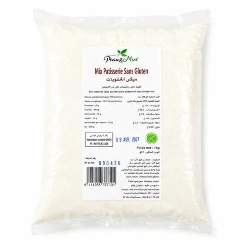 peau et miel mix patisserie sans gluten 1kg