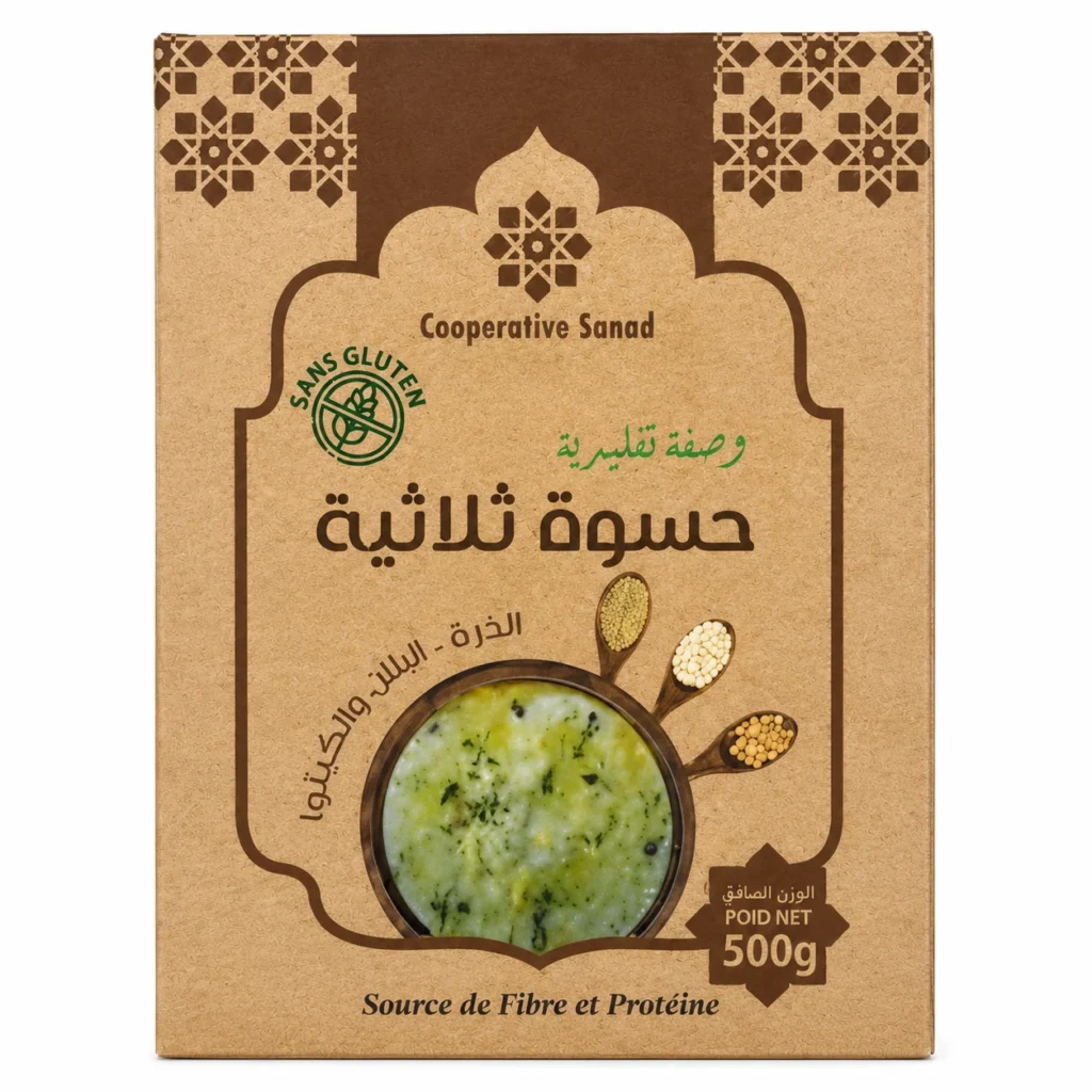 Cooperative Sanad Soupe 3(Mais, Millet, Quinoa) 500g