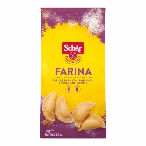Schär Farina 1Kg, farine sans gluten pour pâtes fraîches, crêpes, sauces et crèmes.