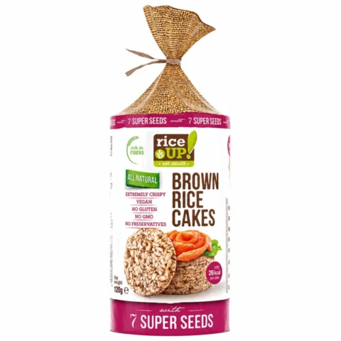 Rice UP galettes de riz brun aux 7 super seeds sans gluten 120g