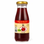 Bouteille Biobenzaf sirop de grenade sans gluten 200g sur fond blanc