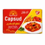Boîte Capsud morceaux de maquereau sauce tomate et légumes sans gluten 120g sur fond blanc