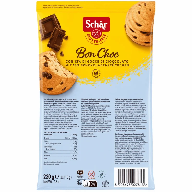 ChatGPT Image May 13, 2026 at 05_01_37 PM-2 Schär Bon Choc 220g, brioches sans gluten aux pépites de chocolat en 2 portions de 110g.