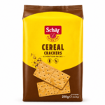 Schär Cereal Crackers 210g, crackers aux céréales sans gluten source d’Oméga 3 en 6 sachets individuels.