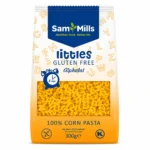 Sam Mills Littles Alphabet Sans Gluten 300g, pâtes alphabet 100% maïs pour enfants.