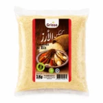 Grisso Couscous de Riz Sans Gluten 1Kg en sachet transparent.