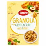 Emco Granola Gluten Free Nuts & Honey 340g, granola sans gluten au miel et fruits à coque.