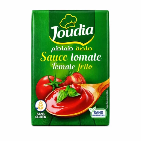 Joudia Sauce Tomate Sans Gluten 210g, tomate frito sans conservateurs.