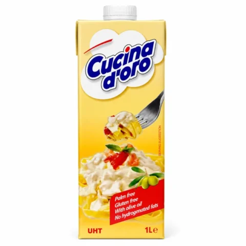Brique Cucina d’oro sauce de cuisson sans gluten 1L sur fond blanc