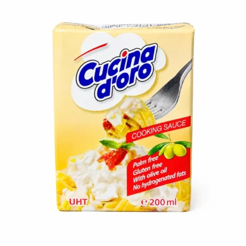 Cucina d’oro sauce de cuisson sans gluten 200ml sur fond blanc