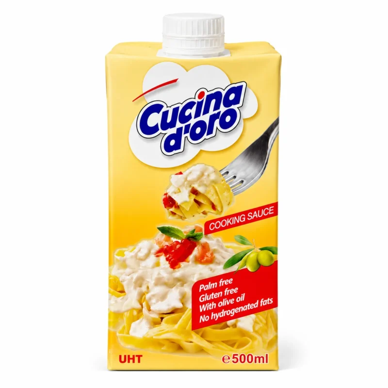 Cucina d’oro 500ml Cucina d’oro sauce de cuisson sans gluten 500ml fond blanc e-commerce