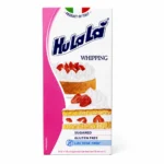Crème à fouetter Hulala Whipping 1000ml sans gluten et sans lactose avec emballage rose et blanc