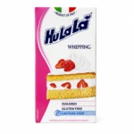 Brique de crème à fouetter Hulala Whipping 500ml sans gluten et sans lactose sur fond blanc