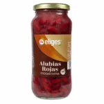 Bocal de haricots rouges cuits IFA Eliges sans gluten 570g sur fond blanc