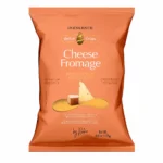 Paquet de chips Inessence Golden Crisps saveur fromage sans gluten 125g sur fond blanc