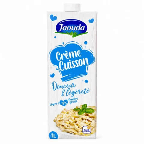 Brique Jaouda Crème Cuisson 1L sans gluten pour recettes et sauces crémeuses