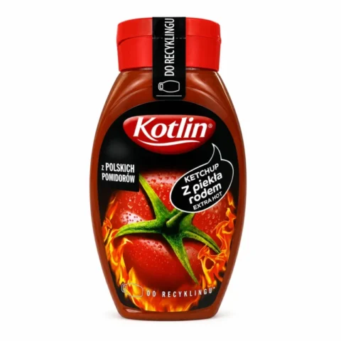 Kotlin ketchup extra hot 450g sauce tomate piquante