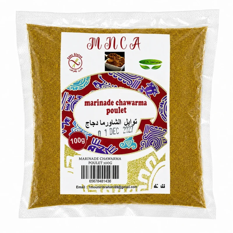 Mnca marinade chawarma poulet 100g MNCA Marinade Chawarma Poulet 100g
