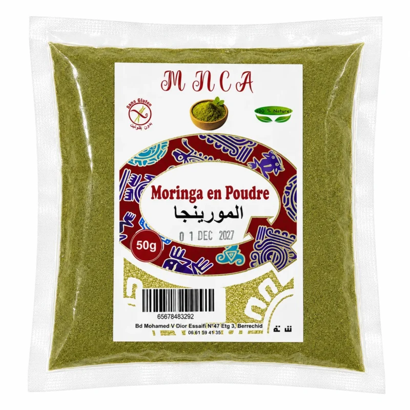 Mnca moringa en poudre 50g MNCA Moringa en Poudre 50g