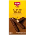 Schär Ciocko Sticks 150g, biscuits sans gluten enrobés de chocolat au lait.
