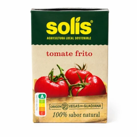 Brique Solis sauce tomate sans gluten 350g sur fond blanc