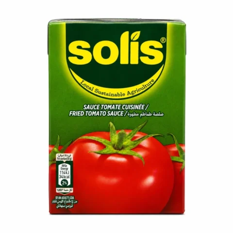 Solis sauce tomate cuisinée sans gluten sur fond blanc