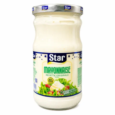 Pot de mayonnaise Star sans gluten 660ml sur fond blanc