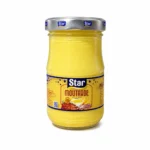 Pot de moutarde Star sans gluten 100g sur fond blanc