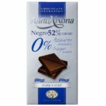 Tablette de chocolat noir Antiu Xixona 52% cacao sans sucre ajouté 100g sans gluten et vegan