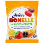 Sachet Bonelle Gelées aux jus de fruits sans gluten 150g sur fond blanc