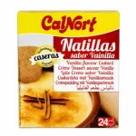 Boîte CalNort crème dessert saveur vanille sans gluten 3x40g sur fond blanc