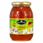 Pot Castimel édulcorant au miel sans gluten 1kg sur fond blanc