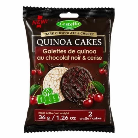 Galettes de pois chiches Lestello chocolat noir et framboise sans gluten 36 g